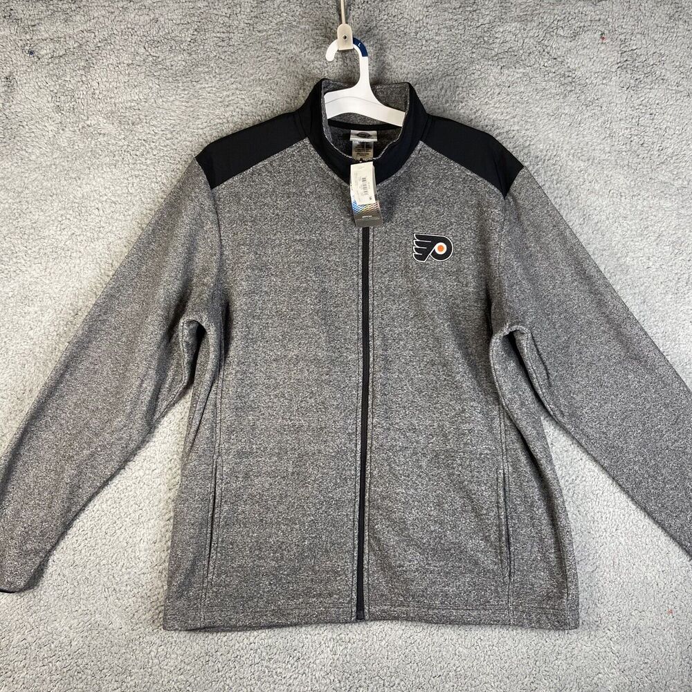 Philadelphia Flyers Men’s Size Large (42/44) Full Zip Fleece Jacket New